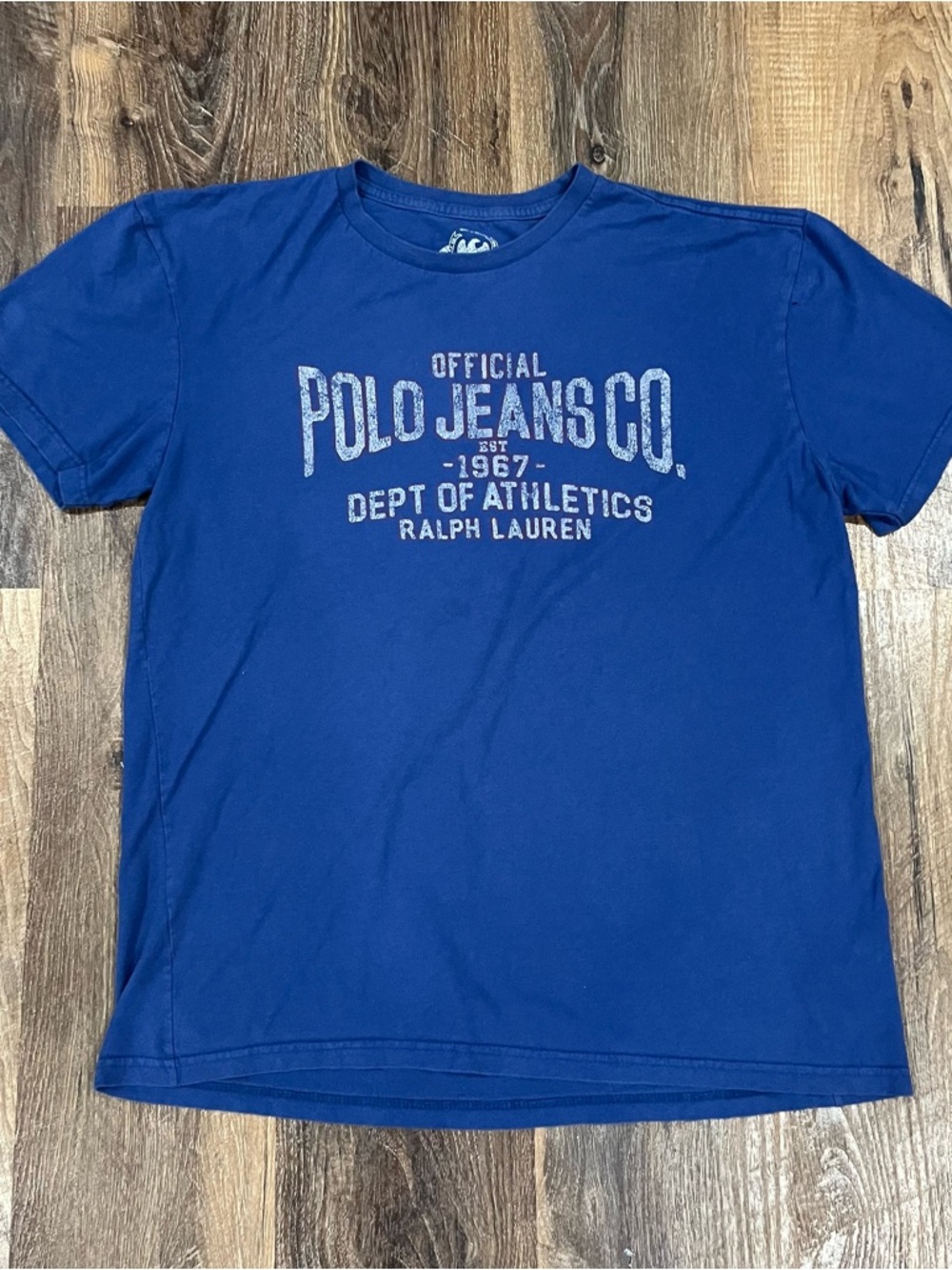 Vintage 2000s Ralph Lauren Polo Jeans Company Shirt Sz M Spellout Graphic Y2K